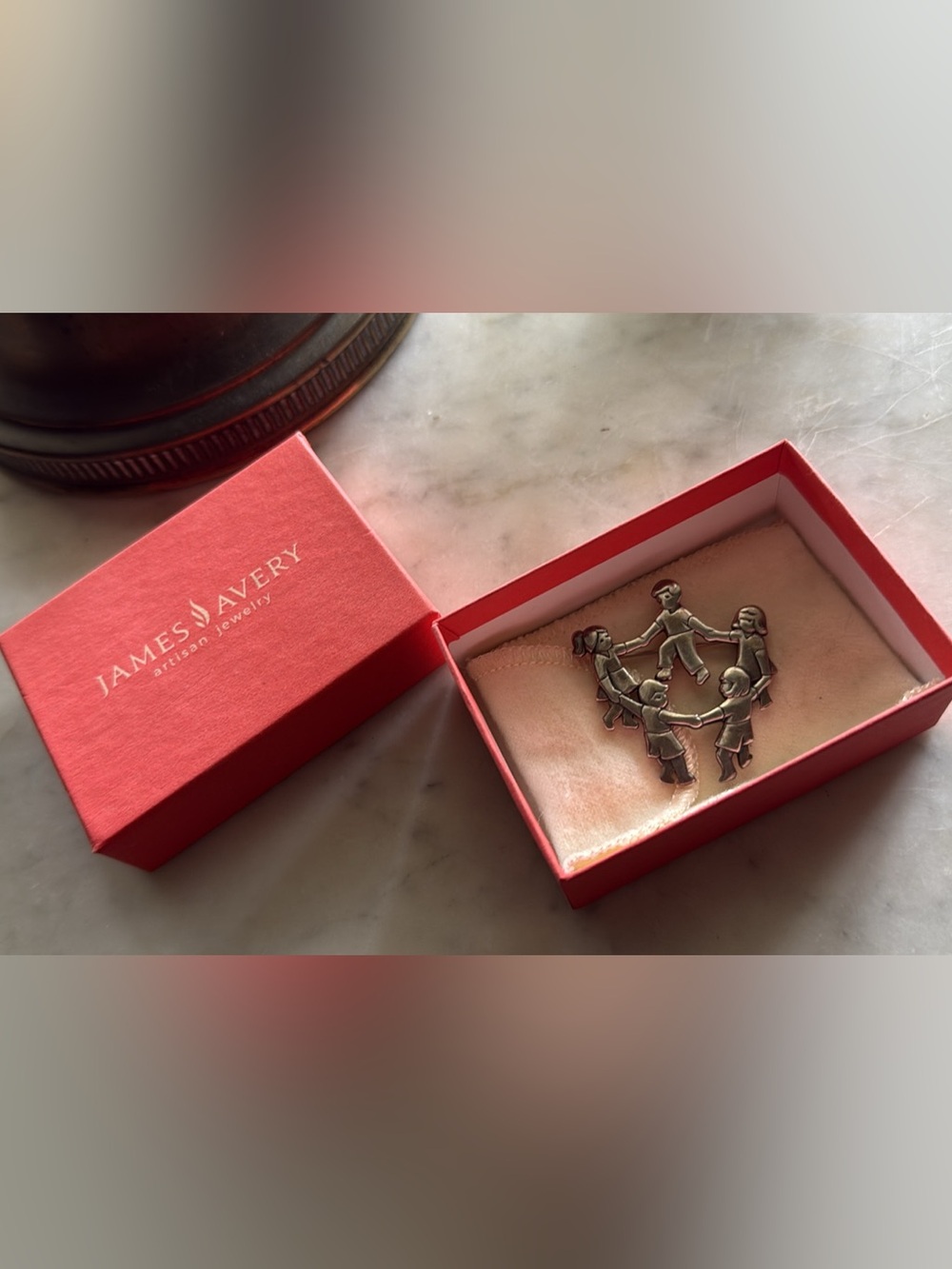 Vintage James Avery “Ring Around the Rosy” children brooch